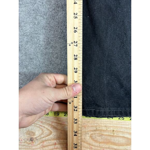 VTG 90s Levis 550 Jeans Women 16 Black Relaxed Fit Tapered Leg High Rise Red Tab - Picture 3 of 9